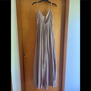 B. Darlin Cream Sparkle Prom Dress Size 7/8.
